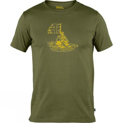 Playeras Fjallraven Keep Trekking Hombre Verde - Chile ZGE468037